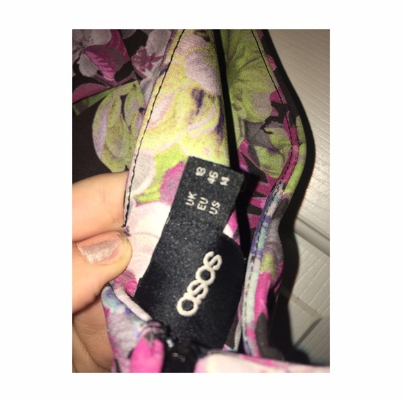 Floral Co-ord (matching crop top and skirt) Two Piece Set Plus Size - Picture 7 of 8